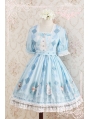 Strawberry Witch Short Sleeves Chiffon Sweet Lolita OP Dress