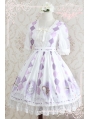 Strawberry Witch Short Sleeves Chiffon Sweet Lolita OP Dress