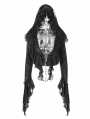 Black Gothic Decadent Short Coat for Women