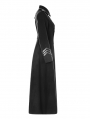 Black Gothic Uniform Retro Woolen Jacket for Women
