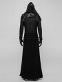 Black Gothic Retro Jacquard Skirt for Men