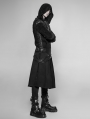 Black Gothic Punk Removable Half Skirt for Men