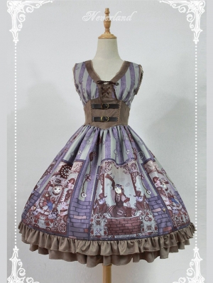 Neverland Steampunk Cat Lolita Jumper Dress