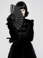 Gothic Punk Fabric Rivet Fan