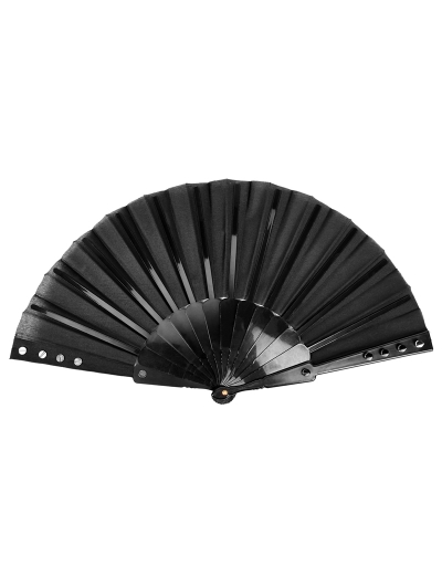 Gothic Punk Fabric Rivet Fan