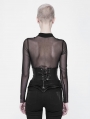 Black Gothic Punk Girdle for Women