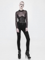 Black Gothic Punk Girdle for Women