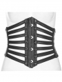 Black Gothic Punk Girdle for Women