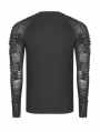 Black Gothic Punk Men's Long Sleeve T-shirt