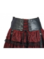 Red Layers Short Mini Gothic Skirt