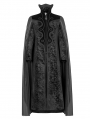 Black Gothic Night Count Vampire Long Cloak Coat