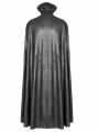 Black Gothic Night Count Vampire Long Cloak Coat