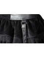 Black Velvet Lace-up Gothic Short Skirt