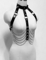 Gothic Bondage Bodychain Harness Belt Set JF-0051