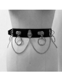 Gothic Bondage Bodychain Harness Belt Set JF-0051