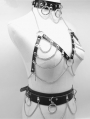 Sexy Gothic Punk Bodychain Harness Belt Set JF-0052
