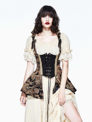 Vintage Gothic Victorian Vest for Women