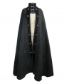 Black Gothic Long Cape Cloak for Men