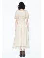 Ivory Vintage Steampunk High-Low Dress 