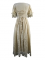 Ivory Vintage Steampunk High-Low Dress 