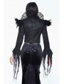 Black Gothic Lace Dark Queen Short Jacket for Women