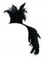 Black Gothic Feather Collar