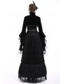 Black Gorgeous Gothic Velvet Short Cape Jacket for Women