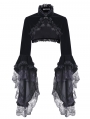 Black Gorgeous Gothic Velvet Short Cape Jacket for Women