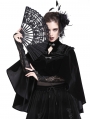 Black Vintage Elegant Gothic Velvet Cape for Women