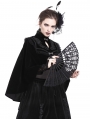 Black Vintage Elegant Gothic Velvet Cape for Women