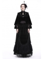 Black Vintage Elegant Gothic Velvet Cape for Women