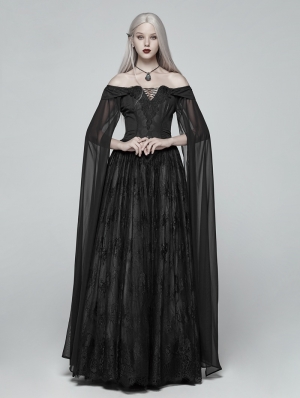 Black Gothic Mediveal Renaissance Fancy Dress