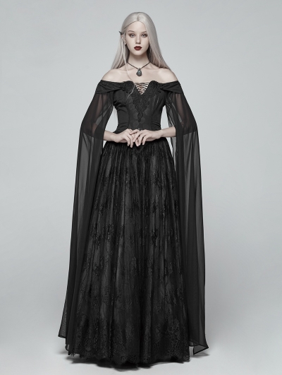 Black Gothic Medieval Renaissance Fancy Dress