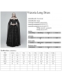 Black Gothic Medieval Renaissance Fancy Dress