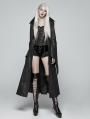 Black Gothic Judge Witch Long Coat for Women