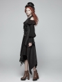 Black Gothic Performance Detachable Vest for Women