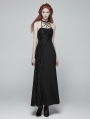 Black Gothic Halter Daily Wear Long Dress