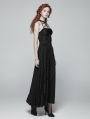 Black Gothic Halter Daily Wear Long Dress