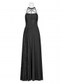 Black Gothic Halter Daily Wear Long Dress