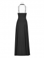 Black Gothic Halter Daily Wear Long Dress