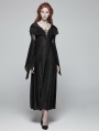 Black Gothic Lace Hooded Witch Dress