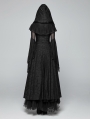 Black Gothic Lace Hooded Witch Dress