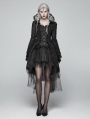 Black Retro Masquerade Gothic Coat for Women