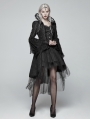 Black Retro Masquerade Gothic Coat for Women