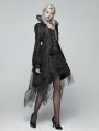 Black Retro Masquerade Gothic Coat for Women