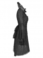 Black Retro Masquerade Gothic Coat for Women