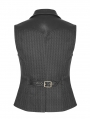 Black Steampunk Quiff Vest for Men