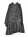Black Gothic Punk High Waist Stretch Half Skirt 