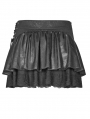 Black Steampunk Mini skirt 