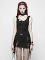 Black Gothic Daily Punk Tank Top for Women